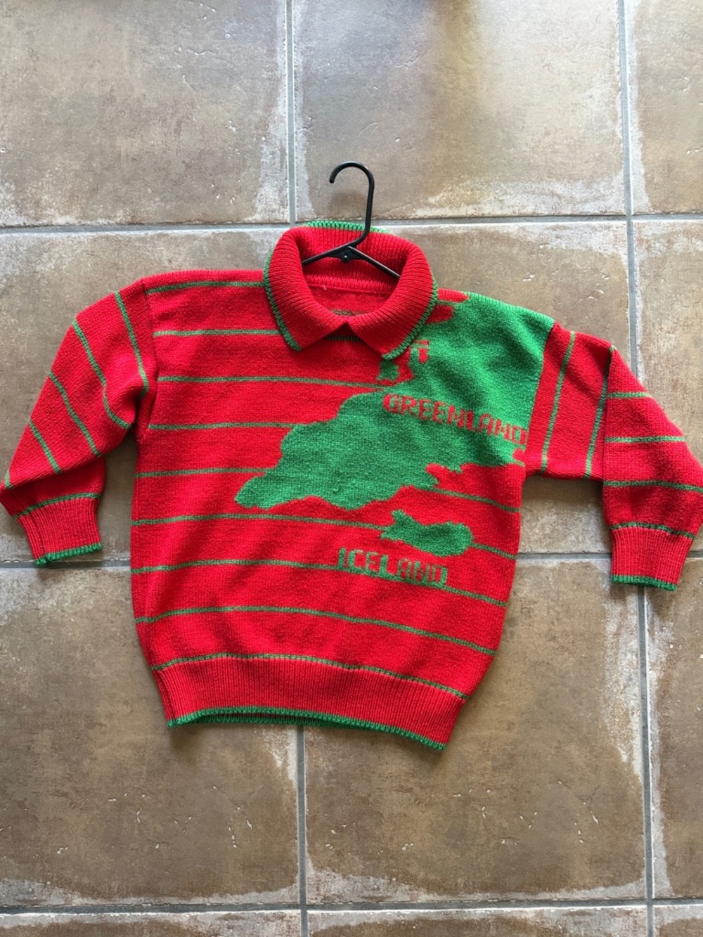 Vintage Iceland Greenland Graphic Knit Sweater
